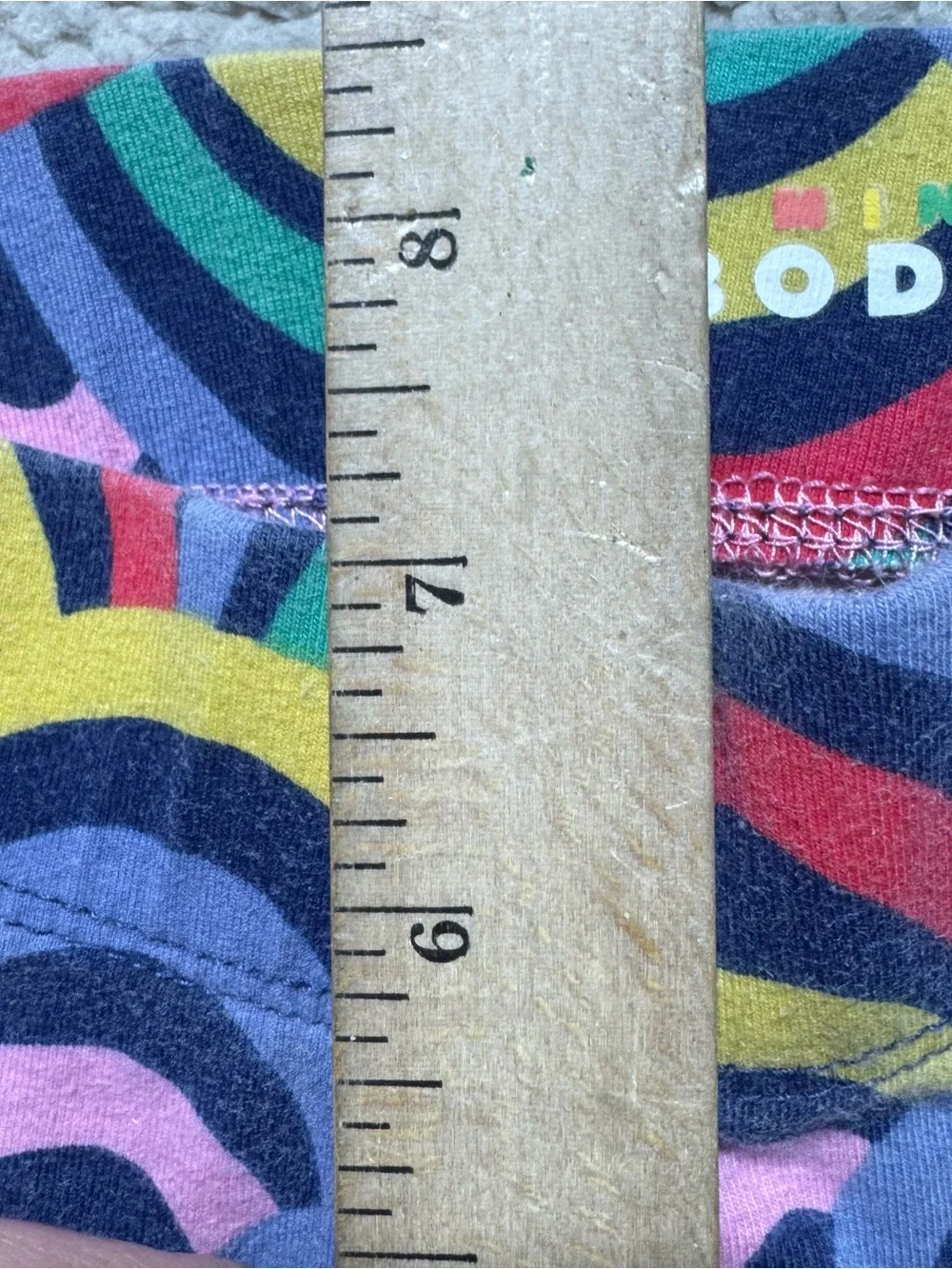 Mini Boden Girls 8-9Y Multicolor Rainbow Print Stretch Waist Sleepwear‎ Casual